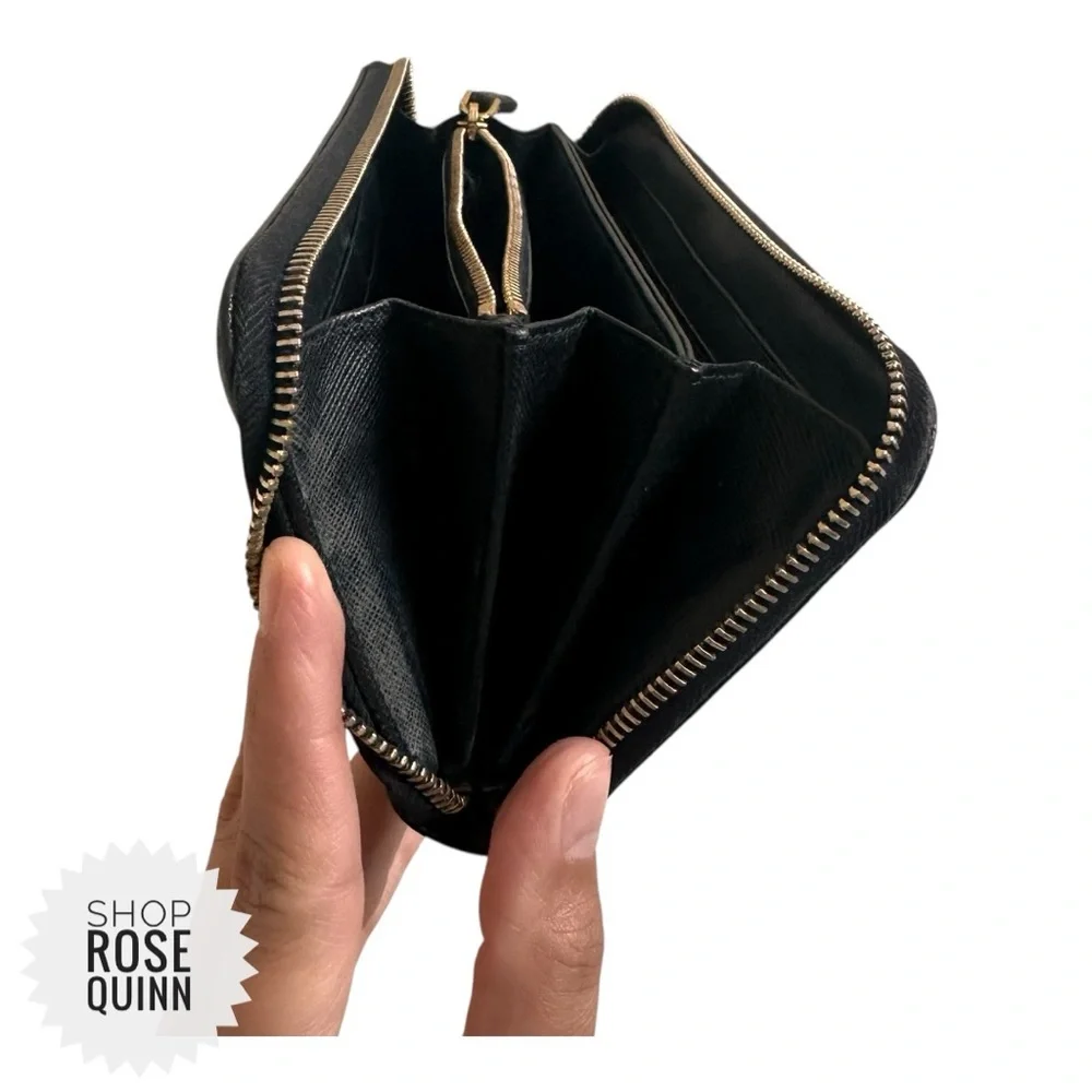 PRADA | Black Continental Zipper Wallet - Picture 10 of 14